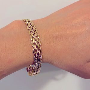 Vintage 80s Napier Chain Link Gold Tone Bracelet. Never Worn